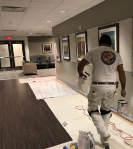 Painters in Anne Arundel County Painting Commercial Hallway