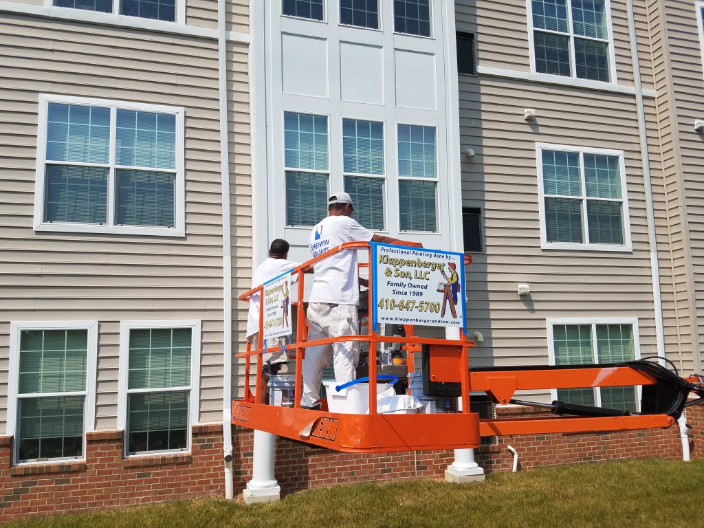 commercial painting company is painting condo's In Odenton MD