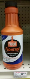 Can of Floetrol sitting on a shelf