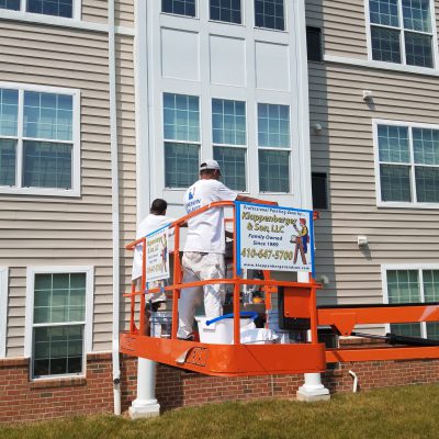 commercial painting company is painting condo's In Odenton MD